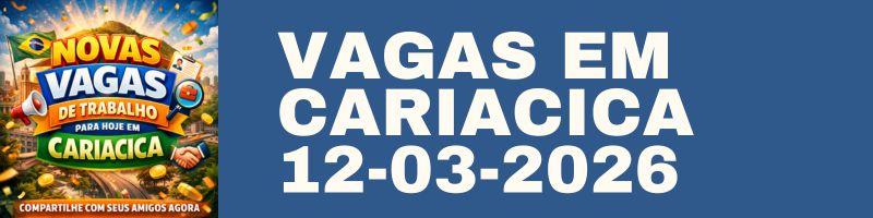 VAGAS EM CARIACICA ATUALIZADAS